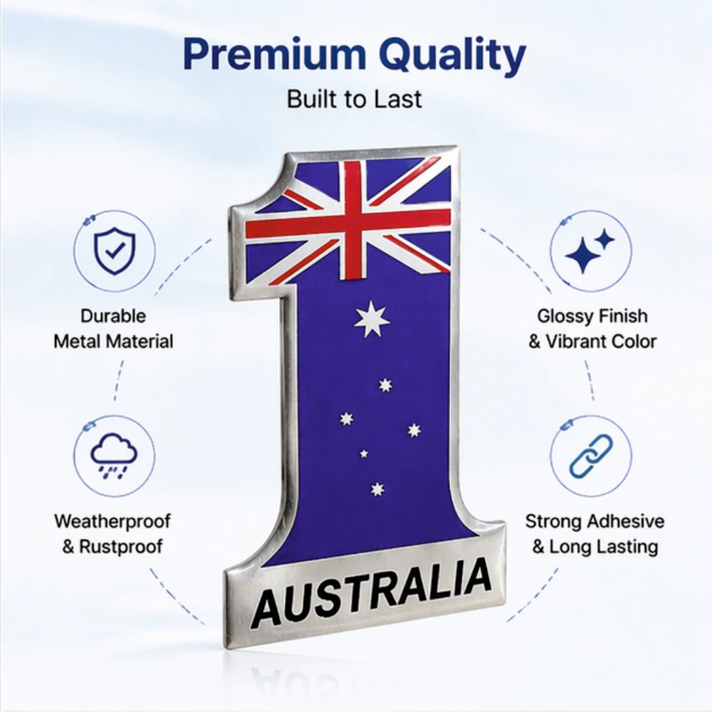 Australia No.1 3D Metal Sticker - STICKER_AUSTRALIA