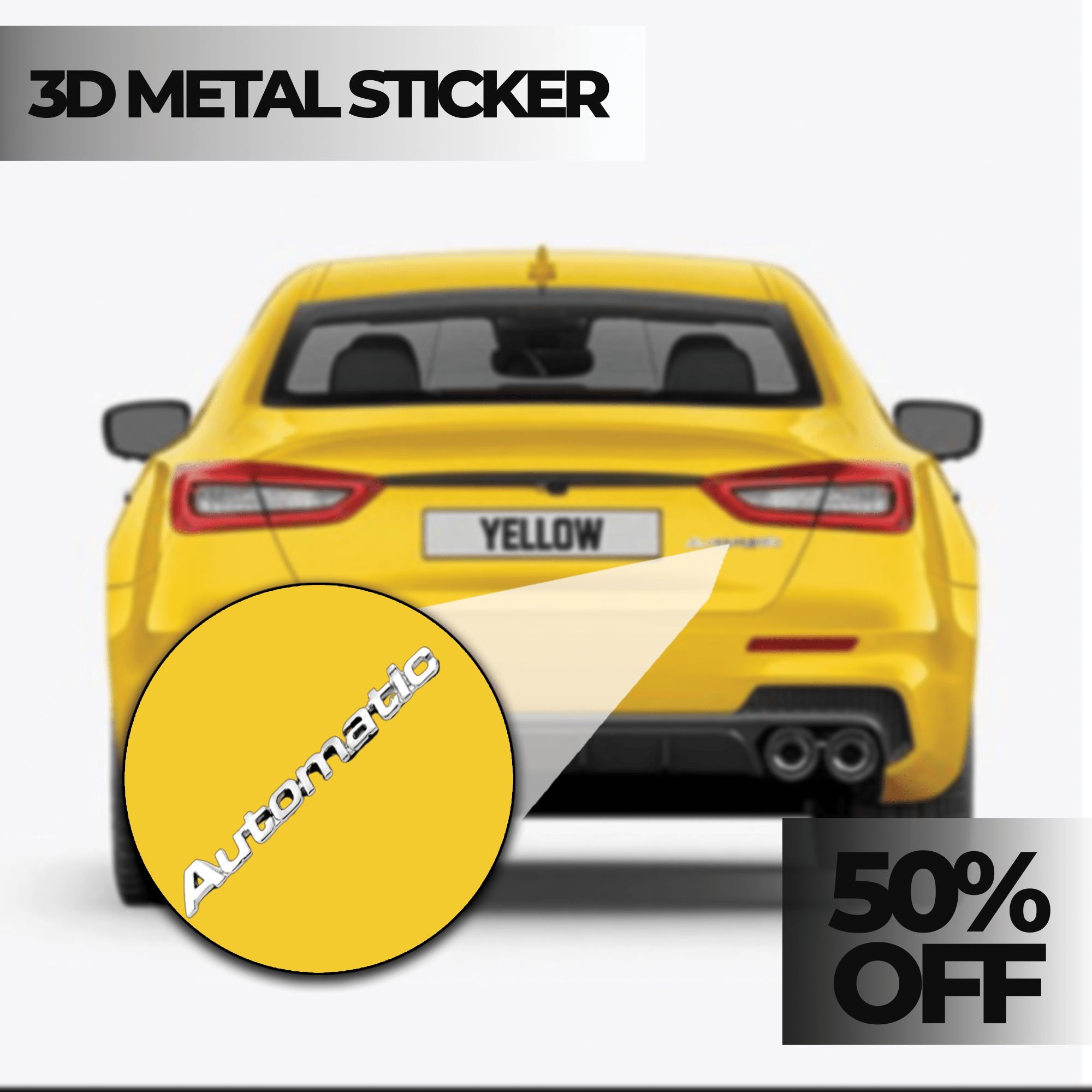 Automatic 3D Metal Sticker for Cars | Gear Guard