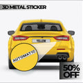 Automatic 3D Logo Car Badge Emblem | 8cm x 3cm | All Vehicle Exterior Decorative Logo, Self - Adhesive - STICKER_AUTOMATIC-D2