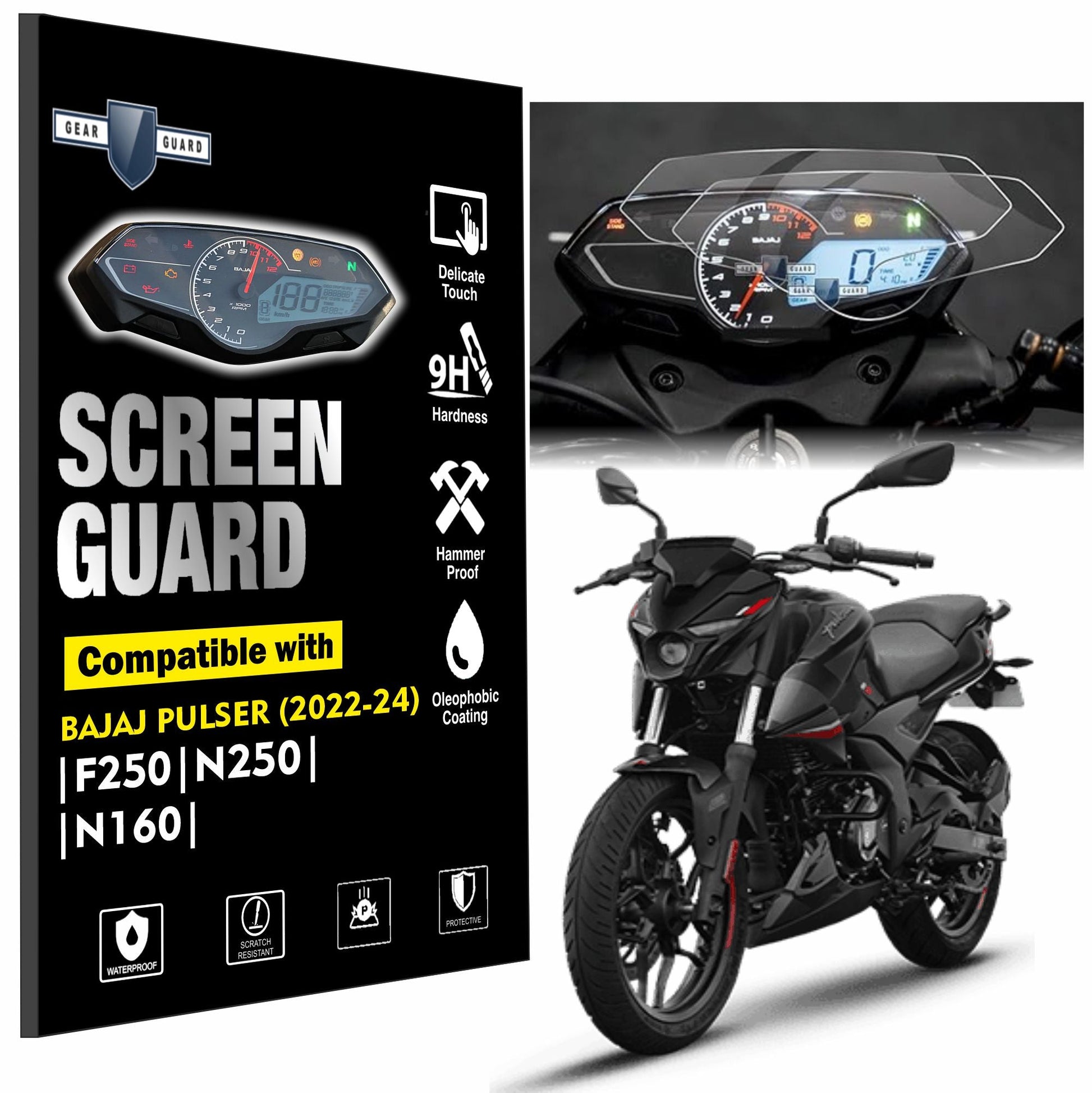 Bajaj Pulsar F250 N250 N160 Accessories speedometer screen guard