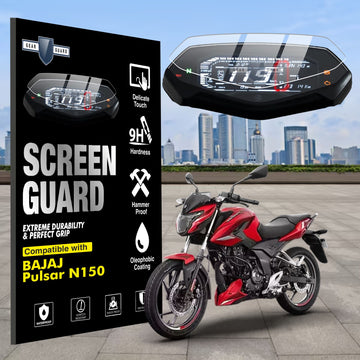 [2 Pack] New Bajaj Pulsar N150 TFT Instrument Cluster Digital Speed Meter Screen Protector [2024-2025]