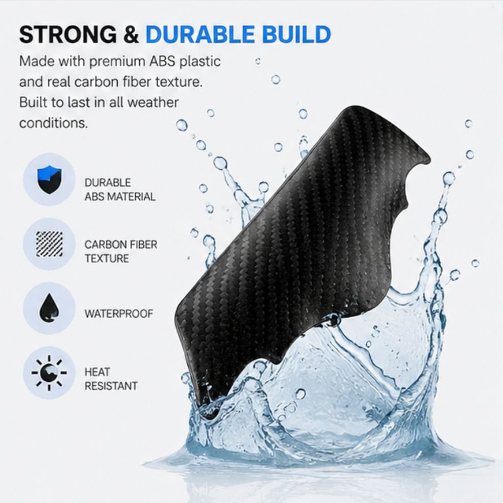 Batman Style Car Mirror Rain Guard with Convex Mirror (Pack of 2) - EYEBROW_BATMAN