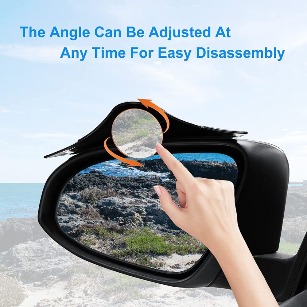 Batman Style Car Mirror Rain Guard with Convex Mirror (Pack of 2) - EYEBROW_BATMAN