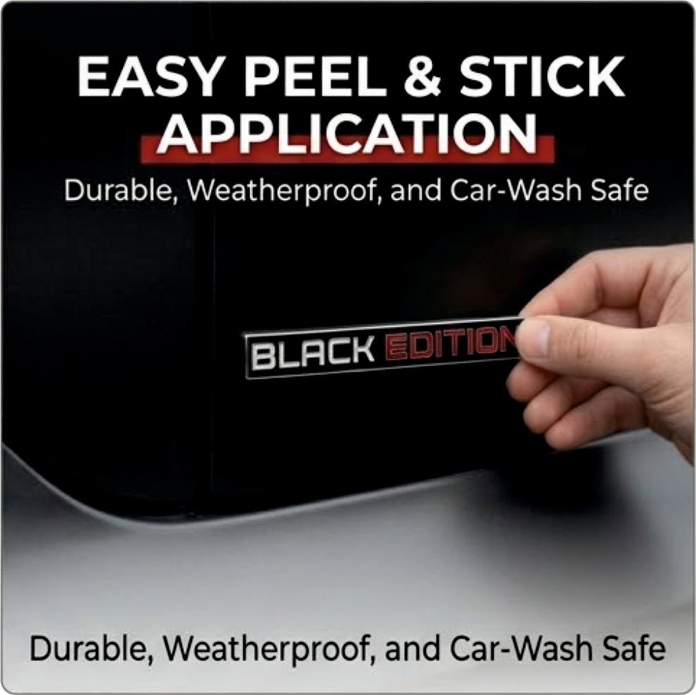 Black Edition 3d Metal Sticker - STICKER_BLK_EDITION