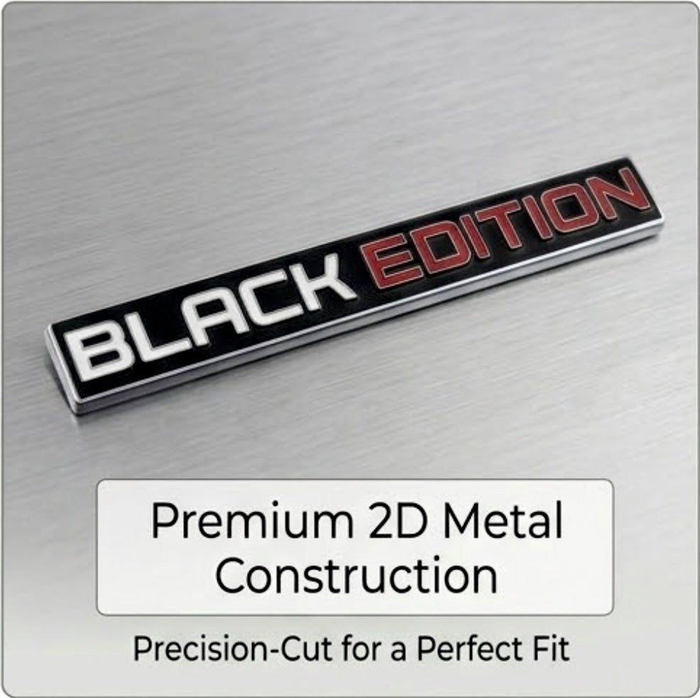 Black Edition 3d Metal Sticker - STICKER_BLK_EDITION