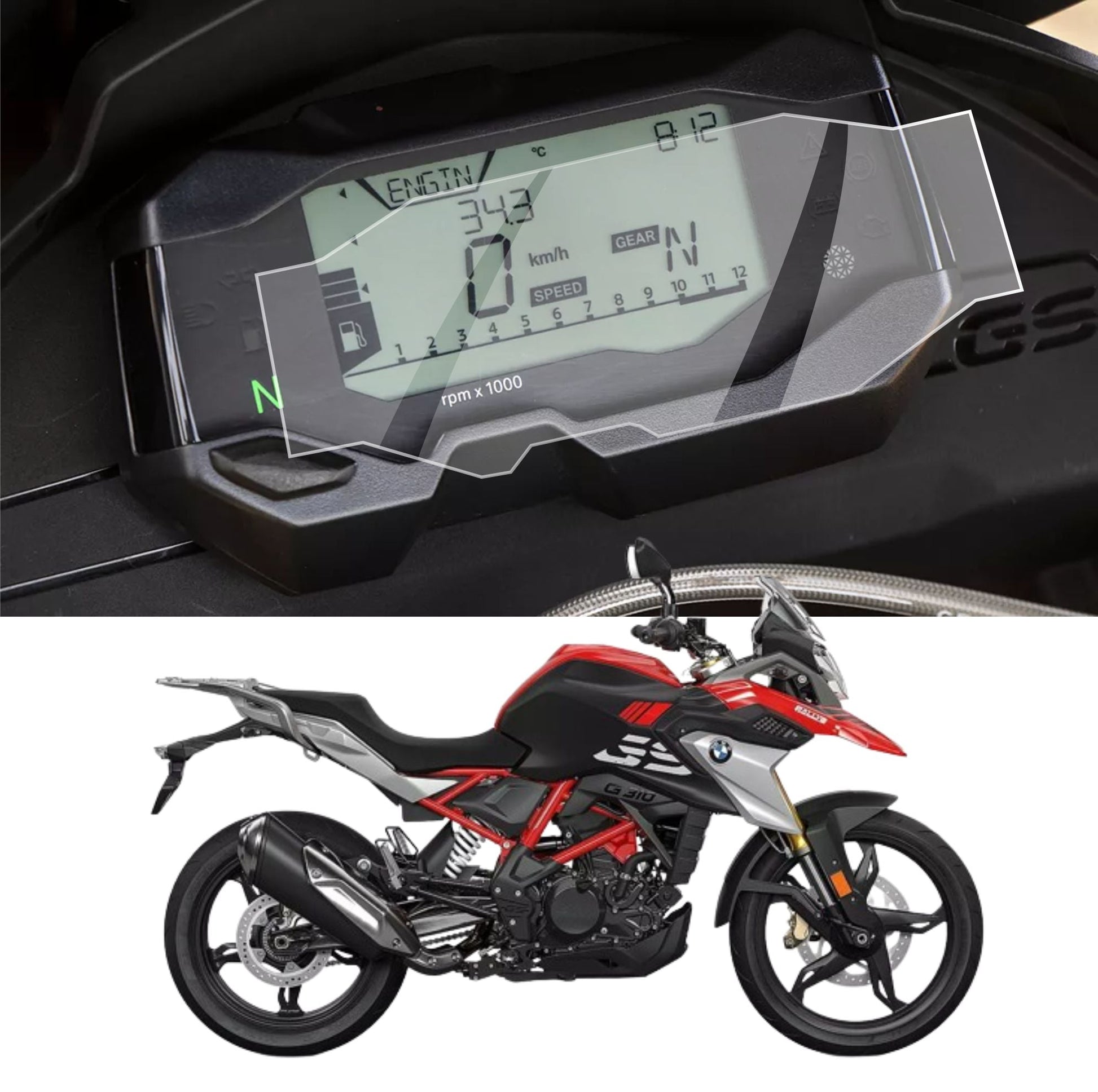 BMW G310 GS Bike Accessories Screen Guard - BMW_G310_C