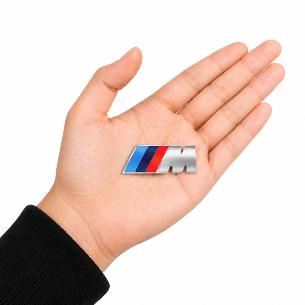 BMW M Logo 3D Metal Sticker Emblem - STICKER_M_LOGO_CHRM