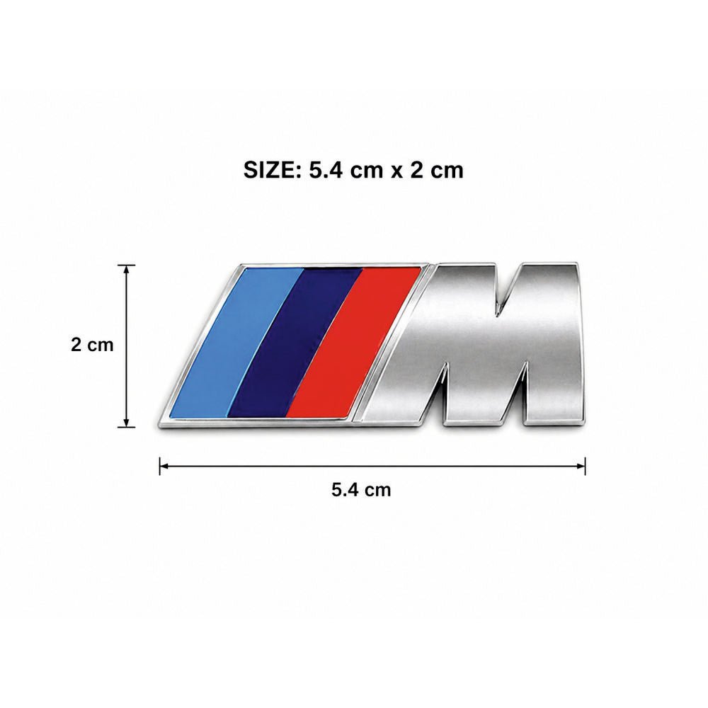 BMW M Logo 3D Metal Sticker Emblem - STICKER_M_LOGO_BLK