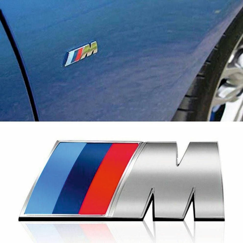 BMW M Logo 3D Metal Sticker Emblem - STICKER_M_LOGO_BLK