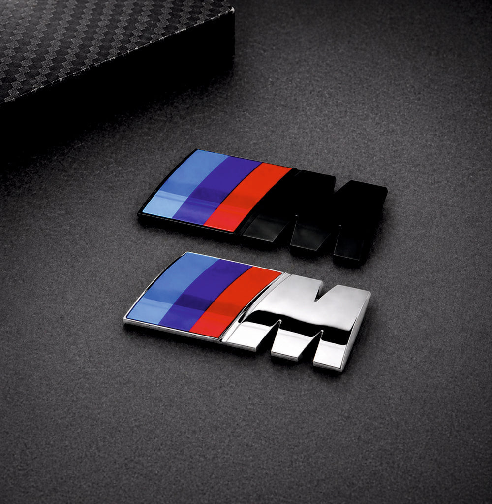 BMW M Logo 3D Metal Sticker Emblem - STICKER_M_LOGO_BLK