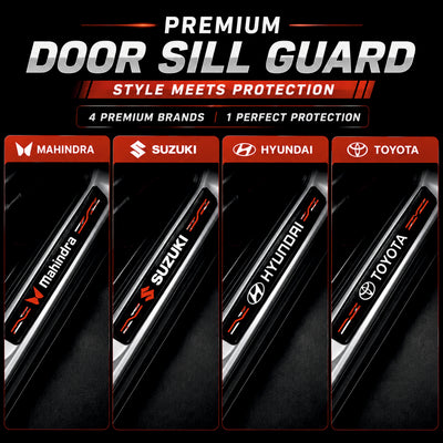 Carbon Fiber Car Door Sill Guard -Set 4