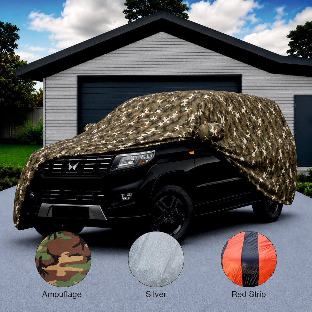 Camouflage Waterproof Car Body Cover for Mahindra Bolero Neo -COVER_BOLER_A7XL_CAMO