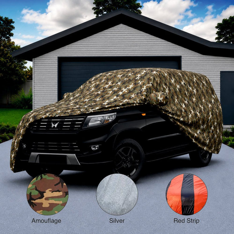 Camouflage Waterproof Car Body Cover for Mahindra Bolero Neo -COVER_BOLER_A7XL_CAMO
