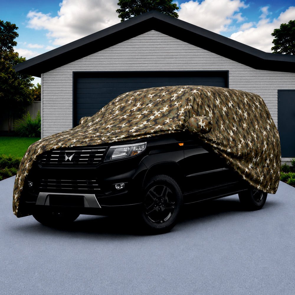 Camouflage Waterproof Car Body Cover for Mahindra Bolero Neo -COVER_BOLER_A7XL_CAMO