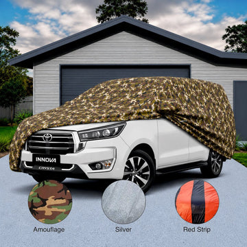 Camouflage Waterproof Car Body Cover for Toyota Crysta Z -COVER_CRYSTA_A7XL_CAMO
