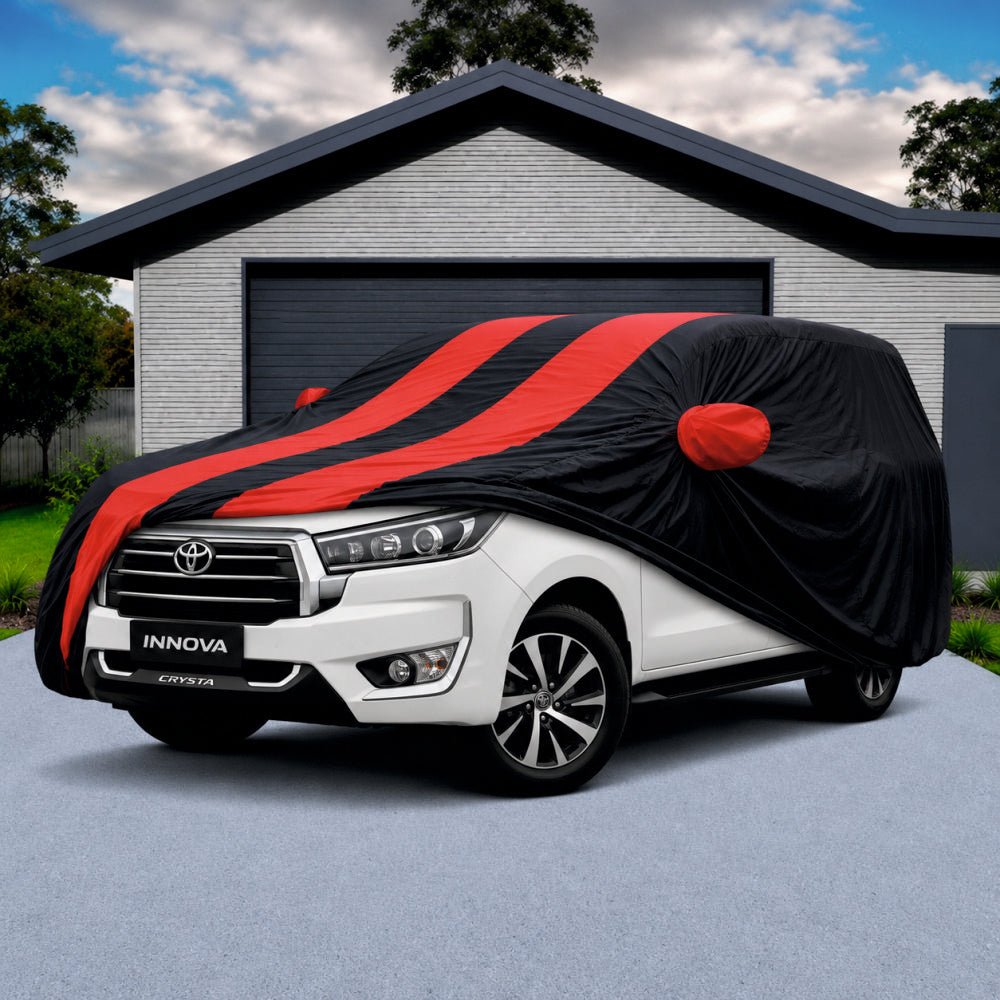 Camouflage Waterproof Car Body Cover for Toyota Crysta Z -COVER_CRYSTA_A7XL_RD_STRIP