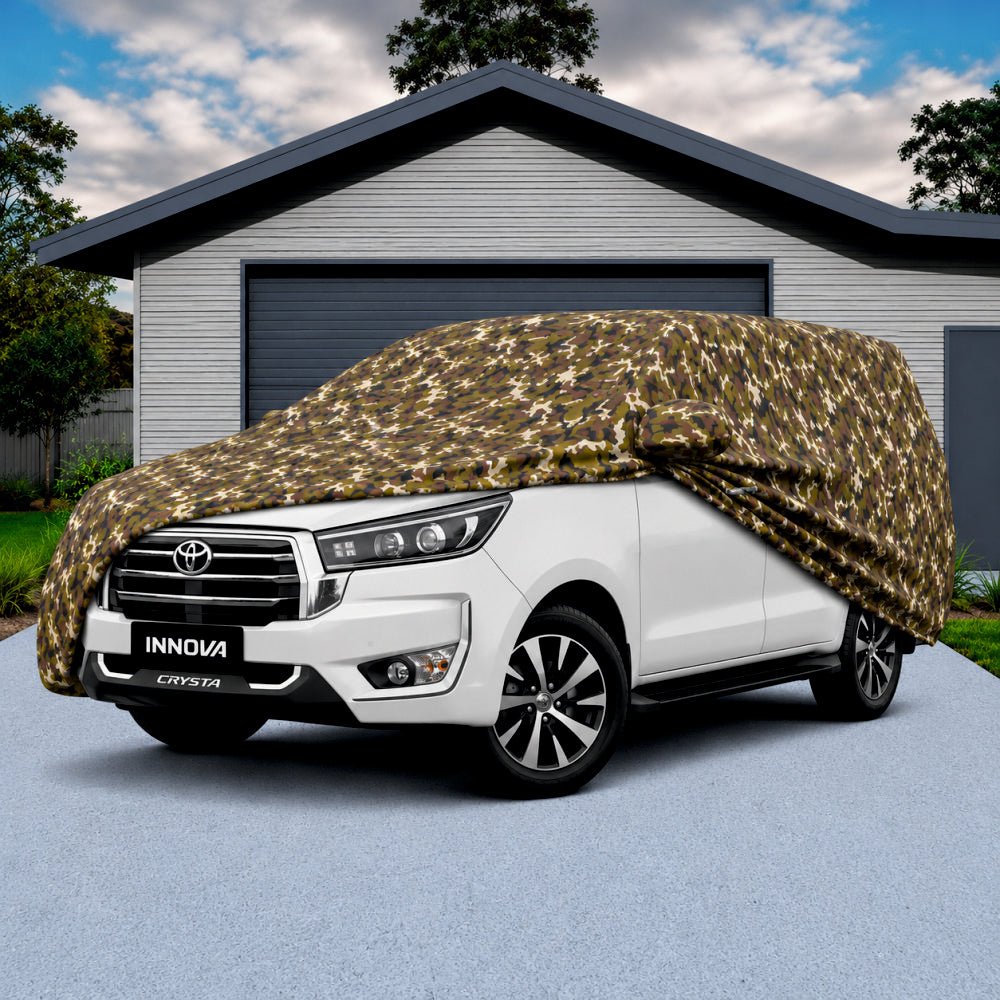 Camouflage Waterproof Car Body Cover for Toyota Crysta Z -COVER_CRYSTA_A7XL_CAMO