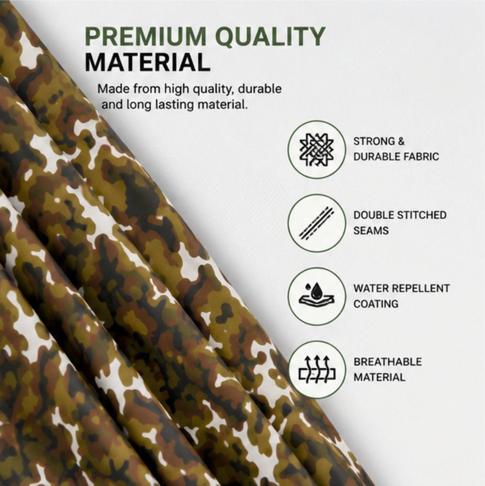 Camouflage Waterproof Car Body Cover for Toyota Crysta Z -COVER_CRYSTA_A7XL_CAMO