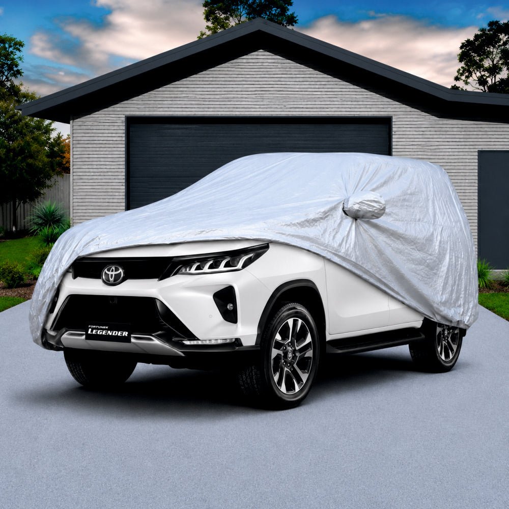 Camouflage Waterproof Car Body Cover for Toyota Fortuner Legender -COVER_LEGE_A7XL_SILVER