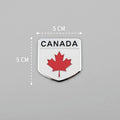 Canada Car Badge Emblem | 5cm x 5cm | All Vehicle Exterior Decorative Logo, Self - Adhesive - STICKER_CANADA_RED_L