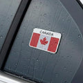 Canada Car Badge Red Emblem | 8cm x 5cm | All Vehicle Exterior Decorative Logo, Self - Adhesive - STICKER_CANADA_RED