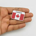 Canada Car Badge Red Emblem | 8cm x 5cm | All Vehicle Exterior Decorative Logo, Self - Adhesive - STICKER_CANADA_RED
