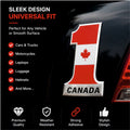 Canada No.1 3D Metal Sticker - STICKER_CANADA_NO1
