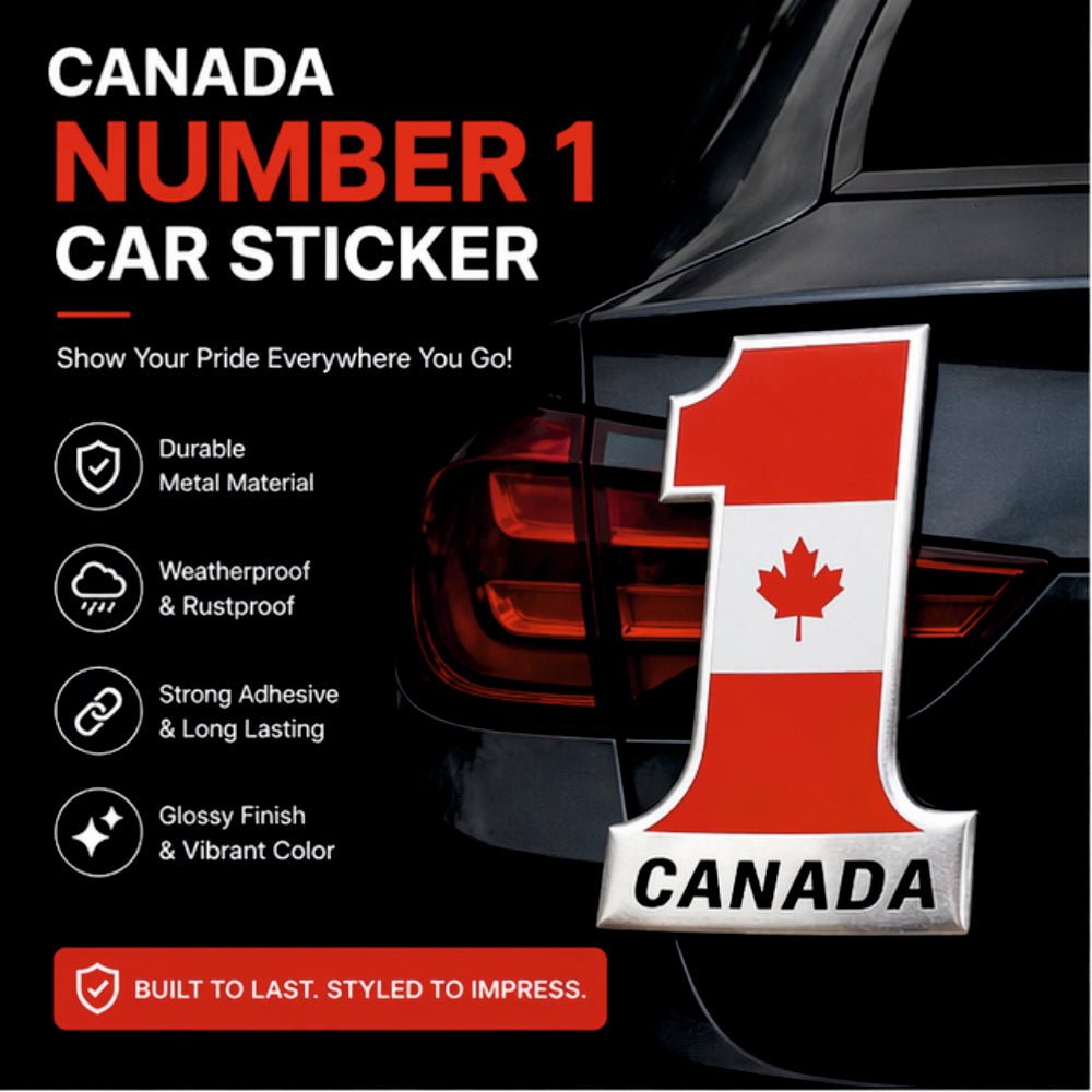 Canada No.1 3D Metal Sticker - STICKER_CANADA_NO1