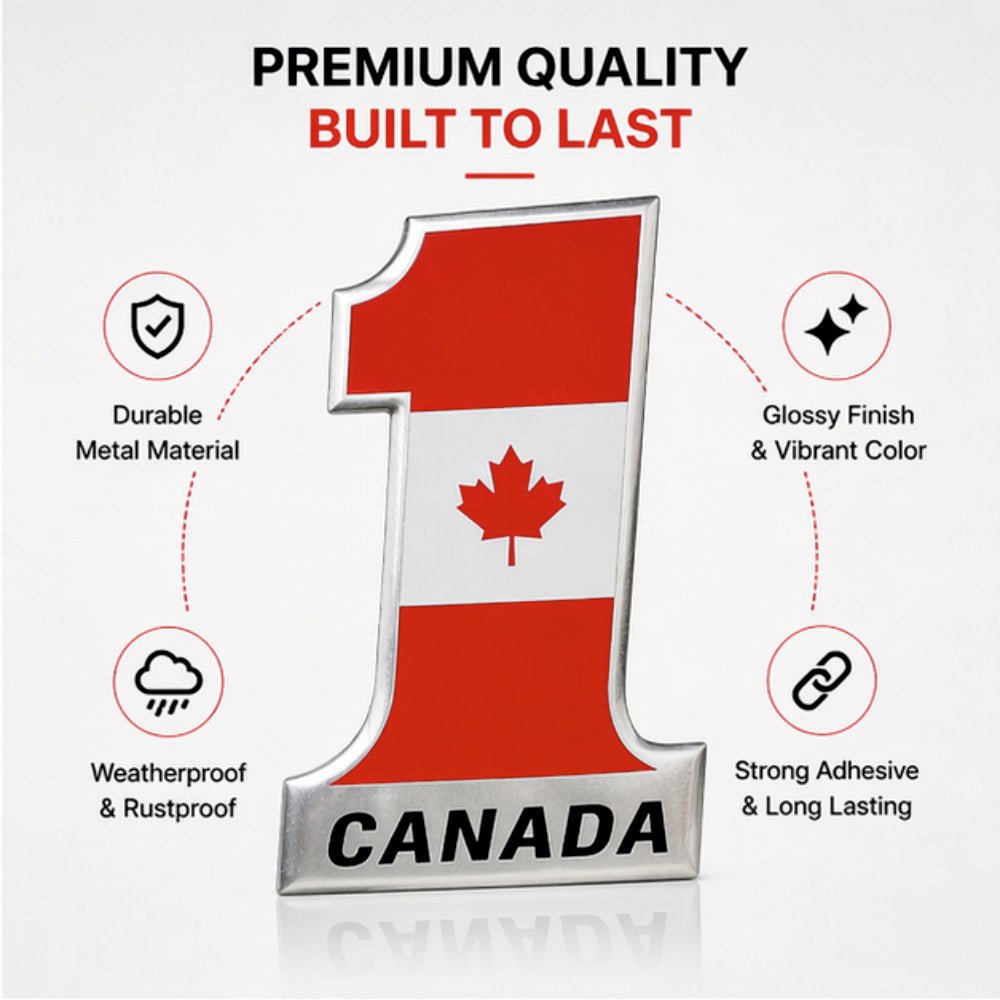Canada No.1 3D Metal Sticker - STICKER_CANADA_NO1