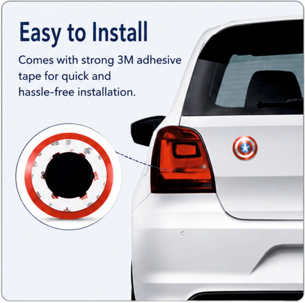 Captain America Shield 3D Metal Sticker - STICKER_CA_SHIELD
