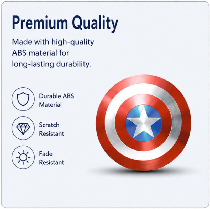 Captain America Shield 3D Metal Sticker - STICKER_CA_SHIELD