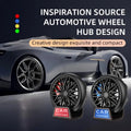 Car AC Vent Air Freshener Perfume 360° Rotating Alloy Wheel Shape Designed - AC_PERFUME_OCEAN