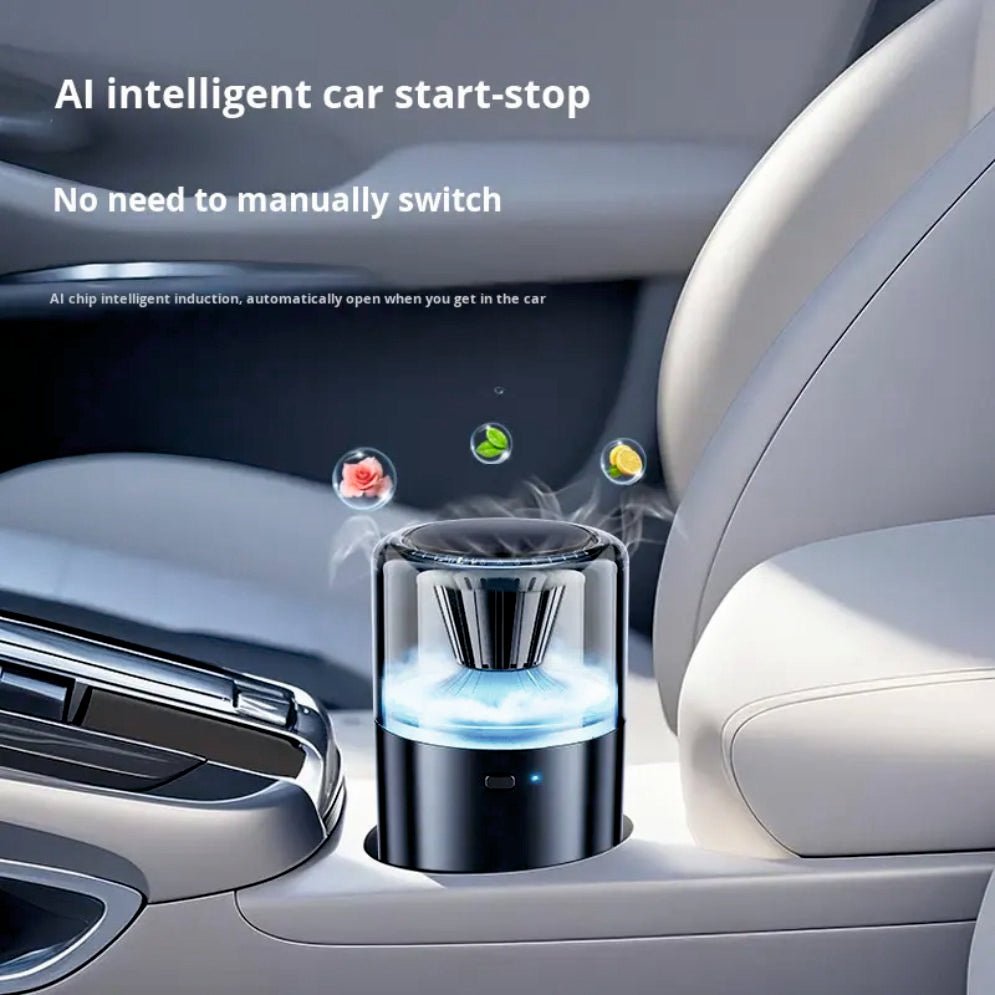 Car Air Freshener Aroma Diffuser and Humidifier With Amibent Lighting - DIFFUSER_RGB