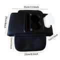 Car Armrest Box Cup Holder with LED Galaxy Light - ARMREST_CUP_LED_BLK