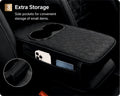 Car Armrest Cushion with Cup Holder -ARMREST_CUPHOLDER_BLK