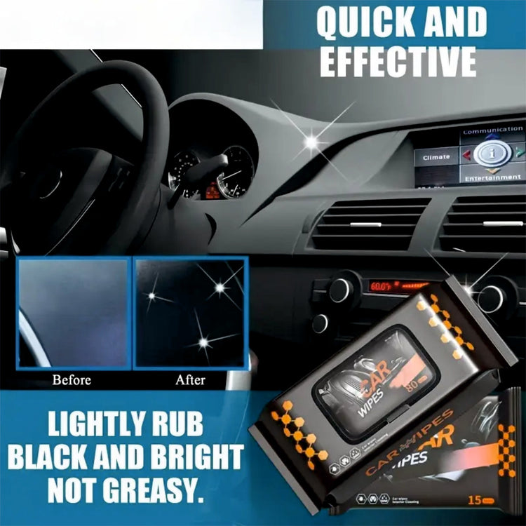 Car Cleaning Wipes | Wet Tissue Paper fo Car Washing | Car Cleaning Accessories - 80Pcs - CARWIPES