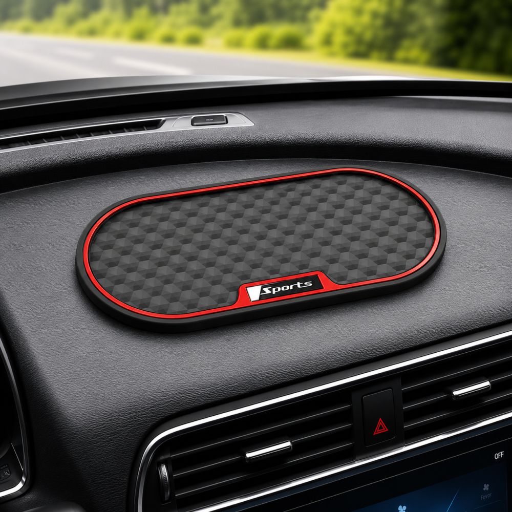 Car Dashboard Non - Slip Mats - DASH_MATS_SP_RED