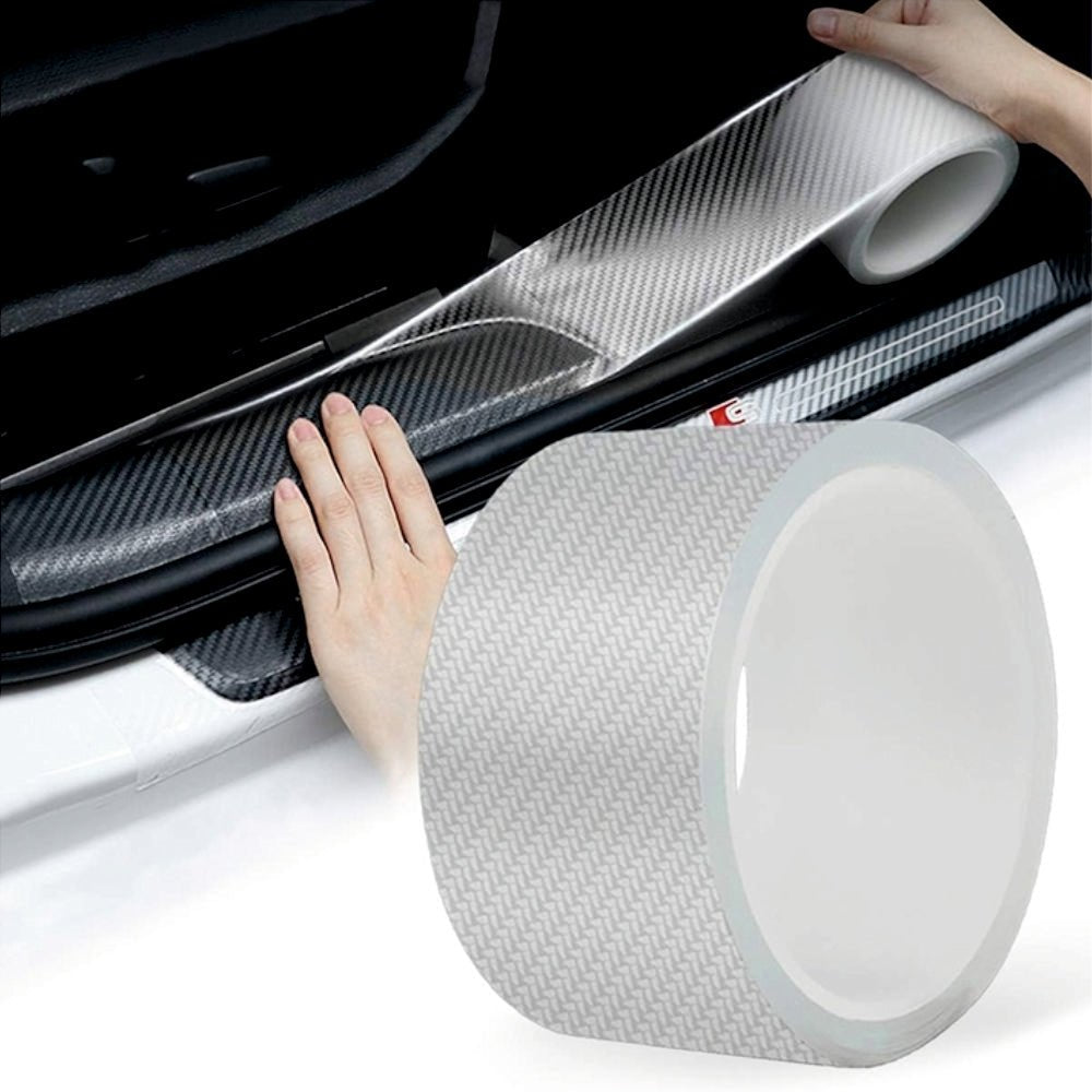 Car Door Sill Protector 5D Carbon Film - CARBON_FIBER_TAPE_CLR