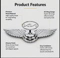 Car Front Hood 3D Metal Emblem Logo -SP_KIA_WING_LOGO