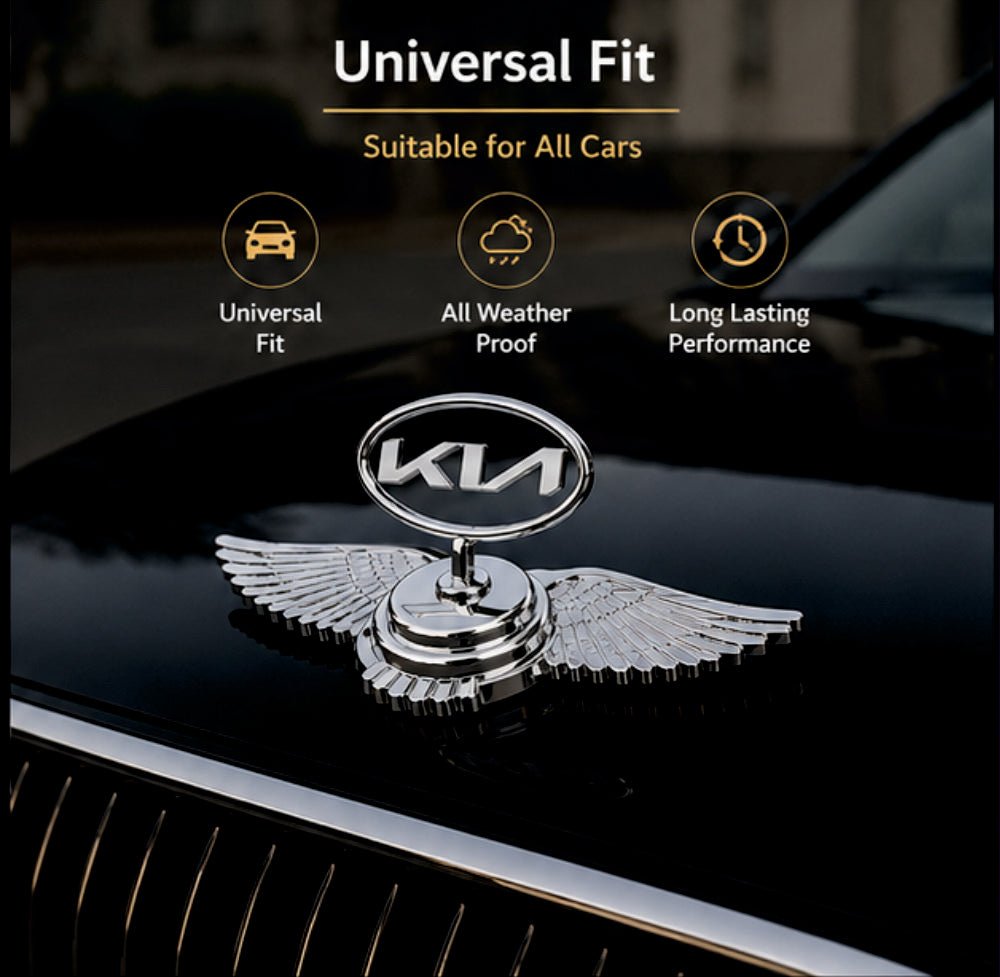 Car Front Hood 3D Metal Emblem Logo -SP_KIA_WING_LOGO