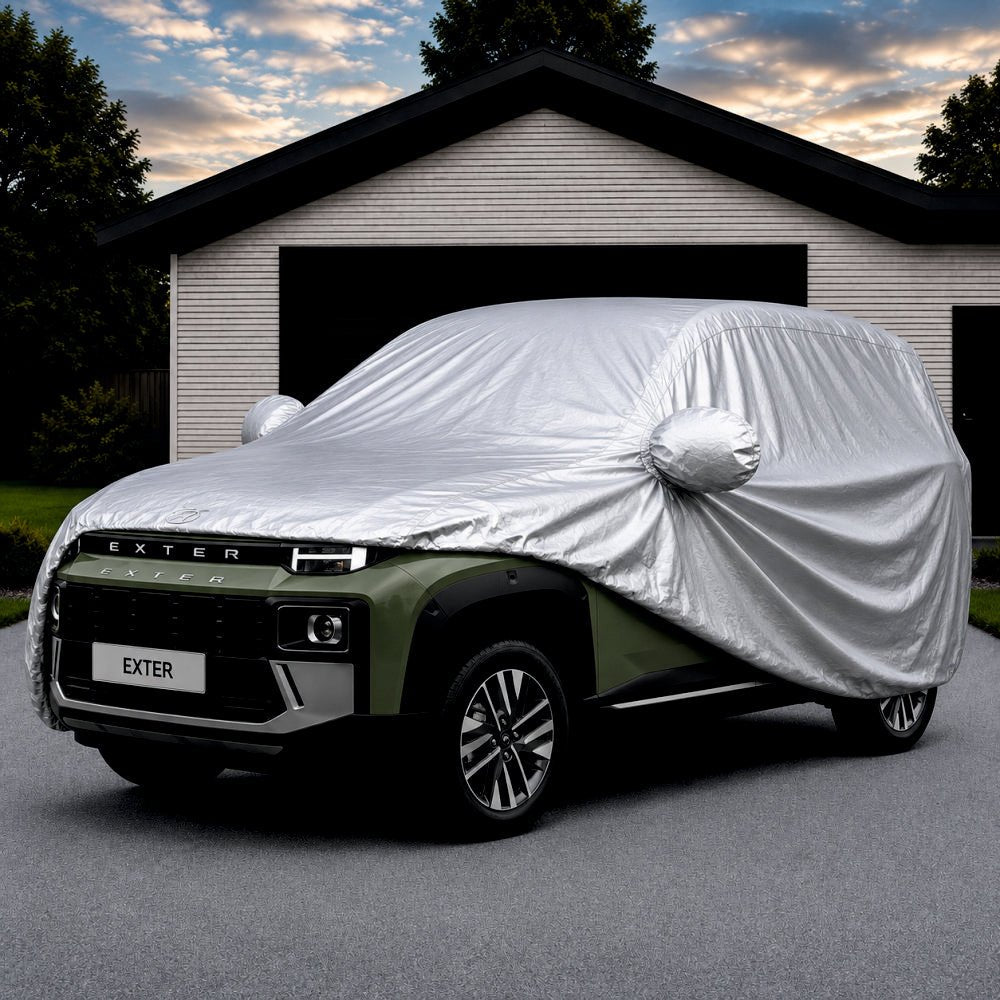 Car Full Body Cover for Hyundai Exter -COVER_NEXON_A10_SLVR