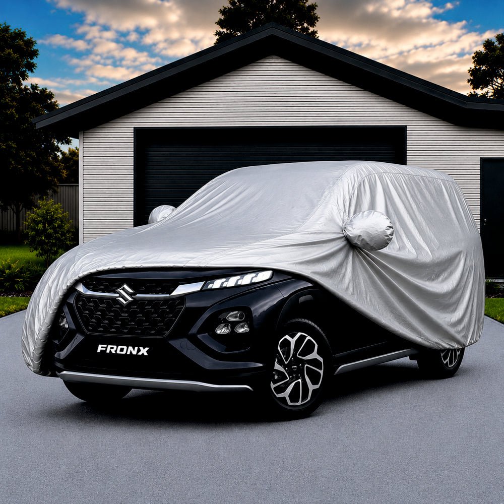 Car Full Body Cover for Maruti Suzuki Fronx -COVER_FRONX_A10_SLVR