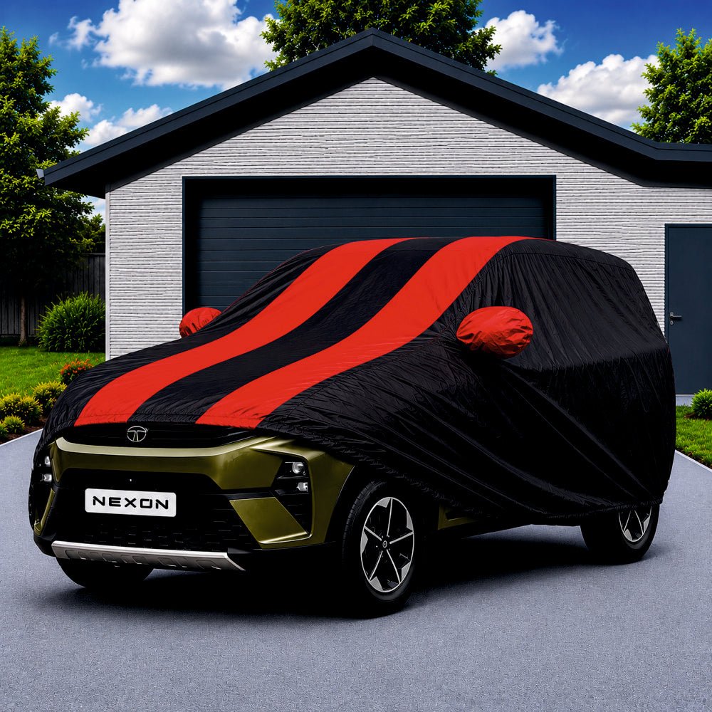 Car Full Body Cover for Tata Nexon -COVER_NEXON_A10_STRP