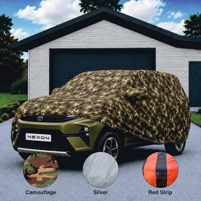 Car Full Body Cover for Tata Nexon -COVER_NEXON_A10_CAMO
