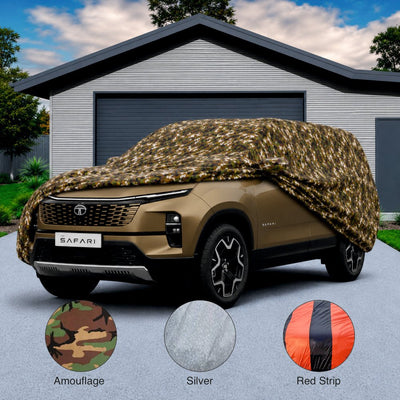 Car Full Body Cover for Tata Safari -COVER_SAFA_A7XL_CAMO