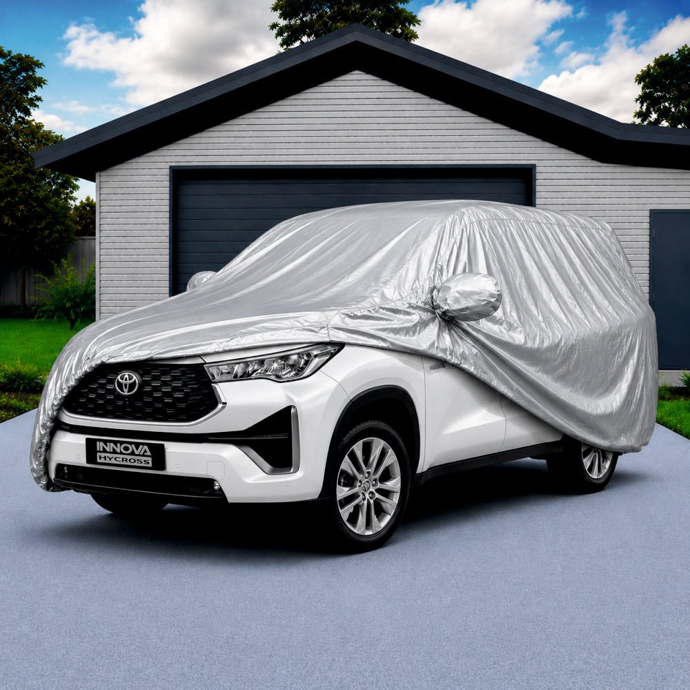 Car Full Body Cover for Toyota Innova Hycross -COVER_HYCR_A7XL_SLVER