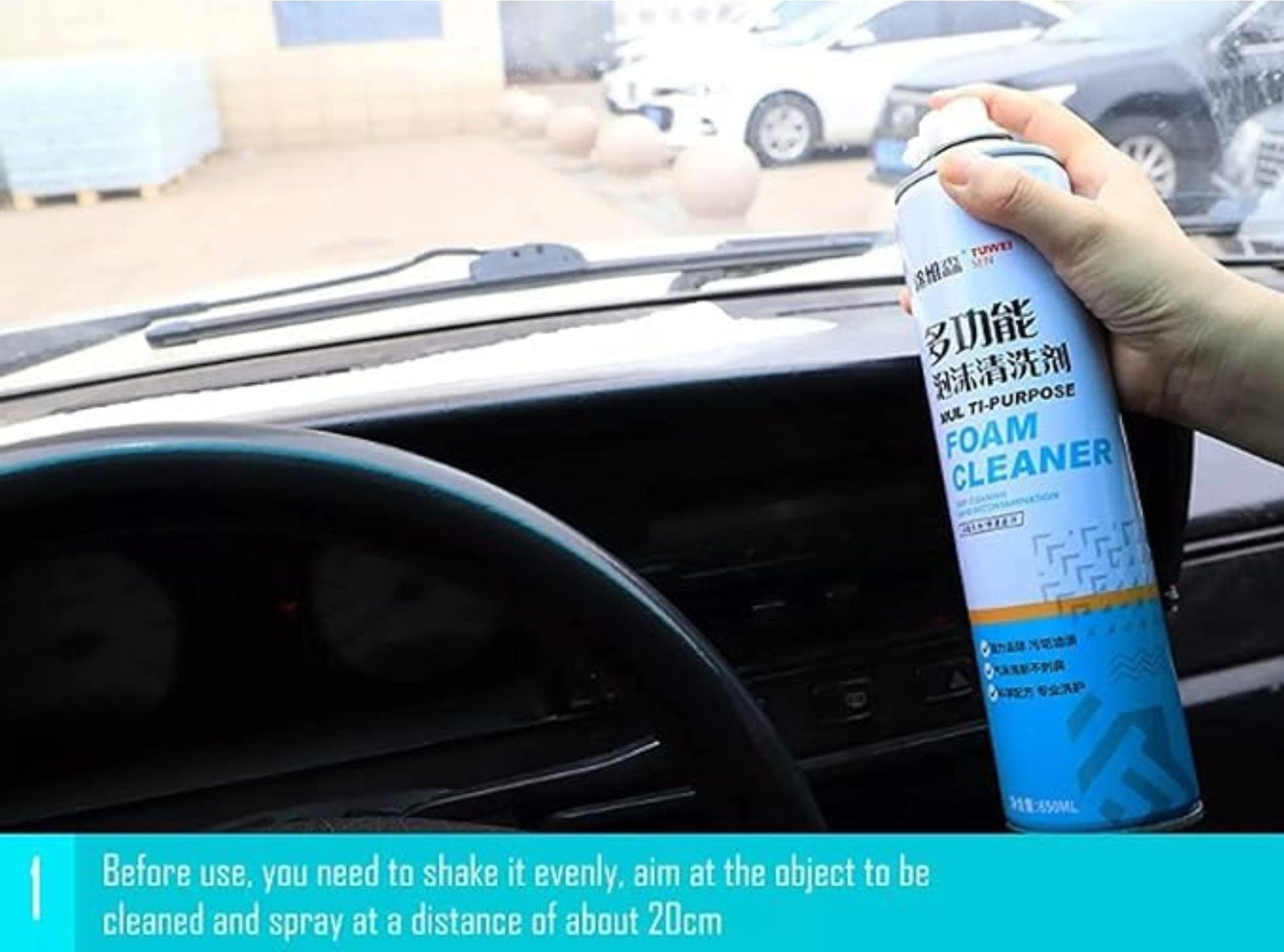 Car Interior Cleaner Foam Spray - 650ml - FOAM_SPRAY