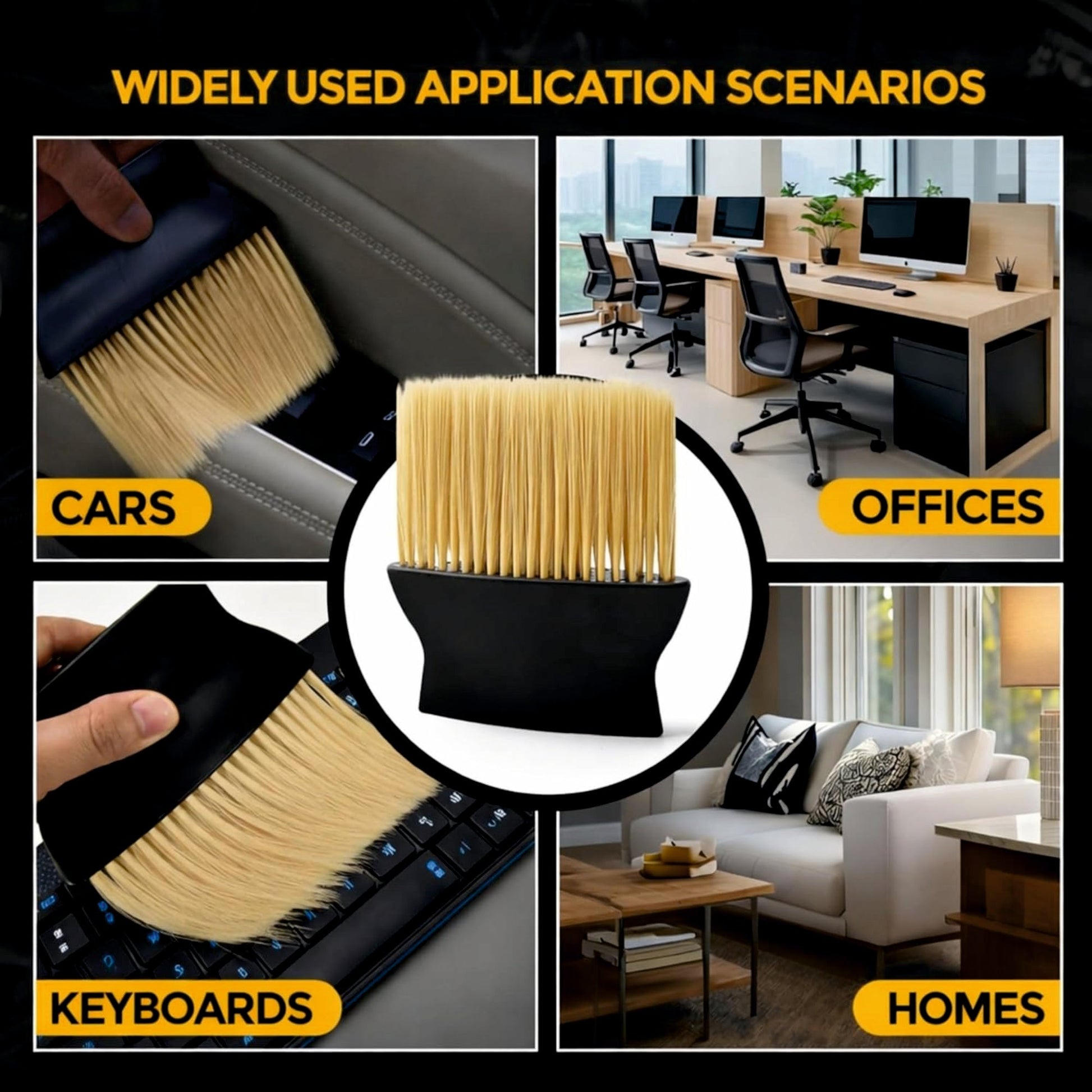 Car Interior Cleaning Soft Bristle Brush - SOFT_BRUSH