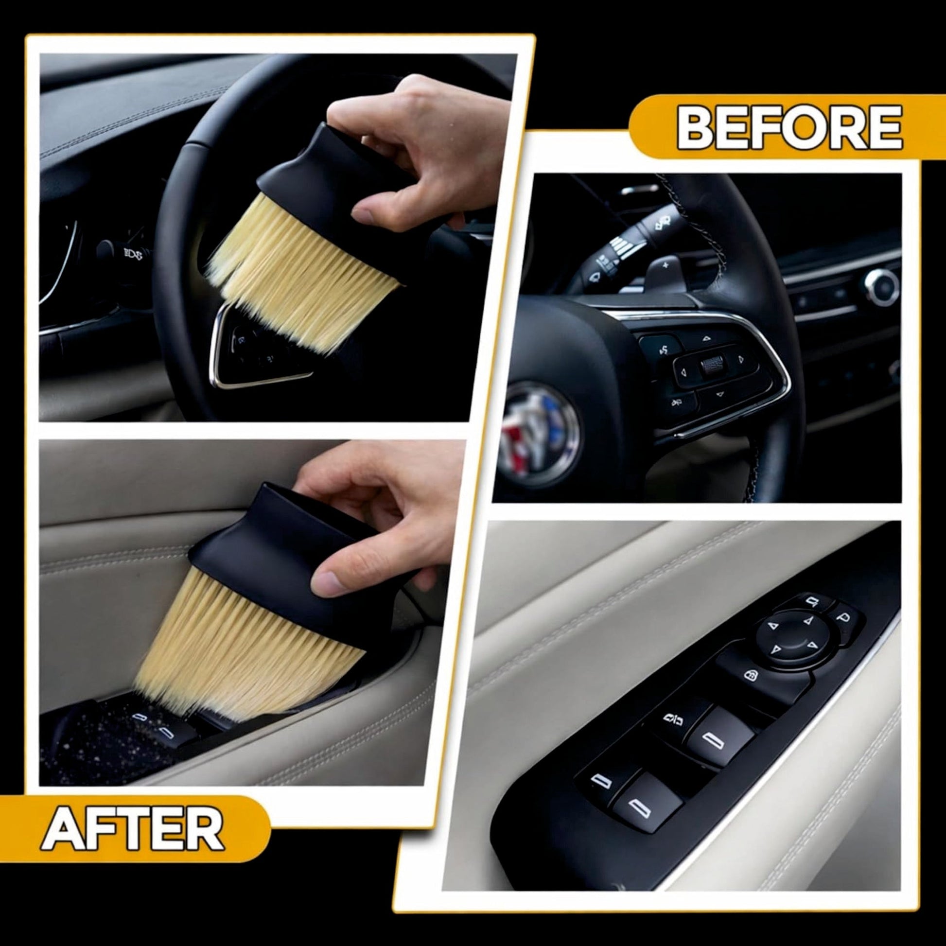 Car Interior Cleaning Soft Bristle Brush - SOFT_BRUSH