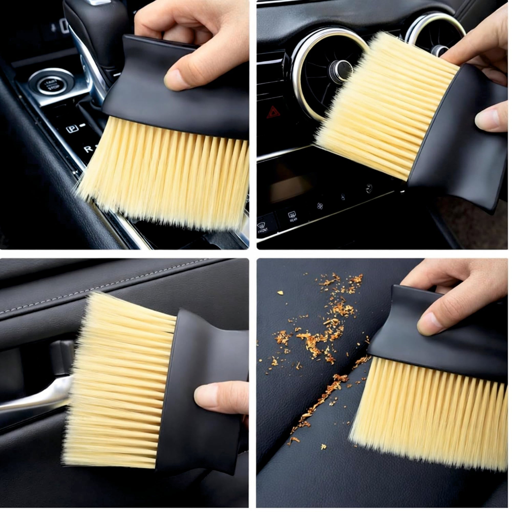 Car Interior Cleaning Soft Bristle Brush - SOFT_BRUSH